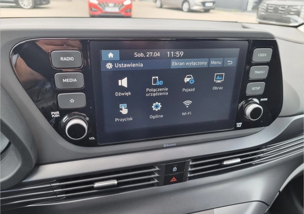Hyundai i20 cena 73899 przebieg: 22182, rok produkcji 2022 z Łomianki małe 211